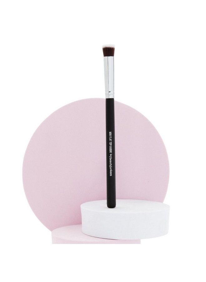 Beauty Junkees Under Eye Concealer Brush Beauty Junkees Mini Flat Top Kabuki With Synthetic Bristles For Concealing Blending Setting Buffing With Powder Liquid Cream Cosmetics Vegan Makeup Brushes  - Image 2