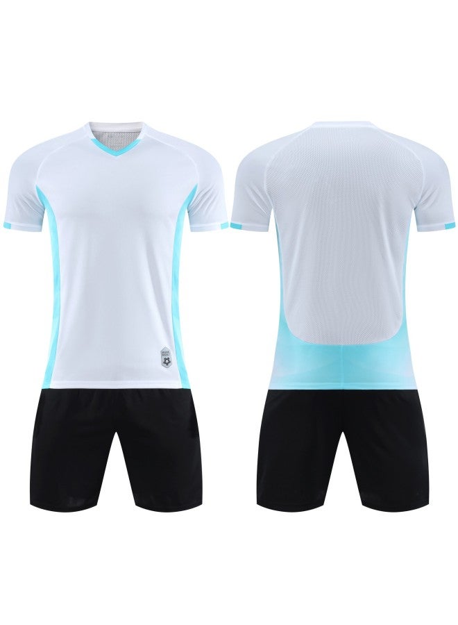 8867 White Short Sleeve Football Jersey - Image 1