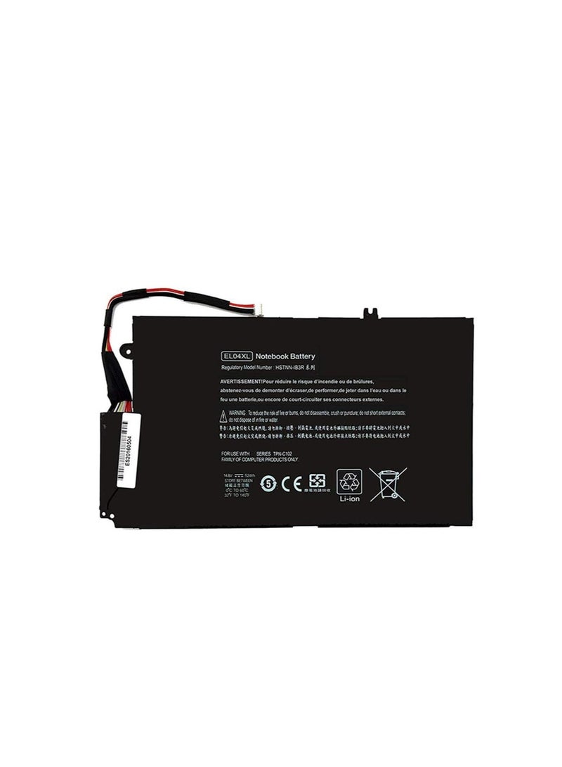 Terabyte EL04XL TPN-C102 HSTNN-IB3R HSTNN-UB3R Replacement Laptop Battery for HP ENVY ENVY 4 SLEEKBOOK PC 4-1005XX ENVY 4 SLEEKBOOK 4-1001TU NB 4-1043CL IB3R 4 - Image 1