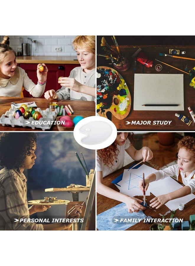 Wehous Palette Silicone Resin Mold Paint Tray Epoxy Resin Casting Mould Easy For Holding And Mixing Colors Diy Art Craft Painting Supplies Home Decor Gifts For Kid Adult Student - Image 5