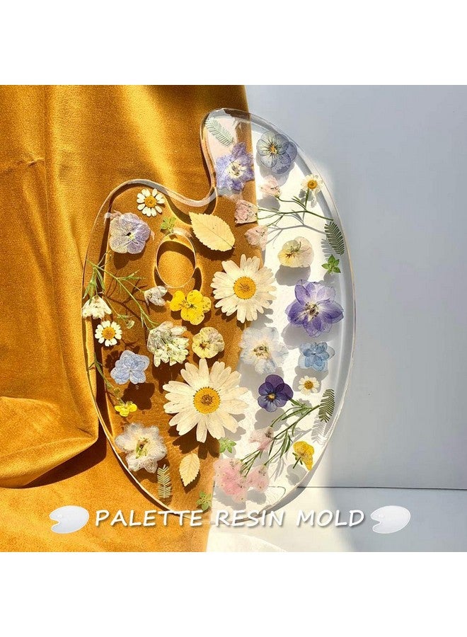 Wehous Palette Silicone Resin Mold Paint Tray Epoxy Resin Casting Mould Easy For Holding And Mixing Colors Diy Art Craft Painting Supplies Home Decor Gifts For Kid Adult Student - Image 3