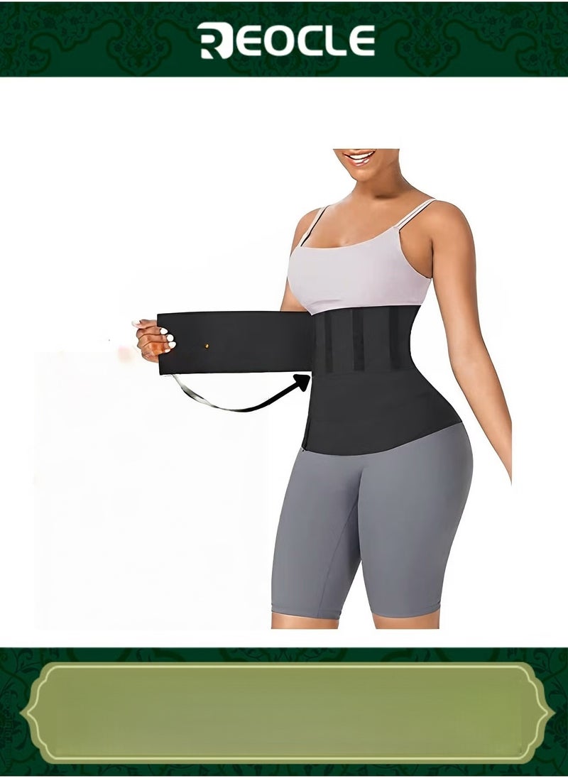 REOCLE Women's Waist Trainer 13ft Bandage Wrap Belt Long Torso Tummy Wraps Belly Body Shaper Waist Trimmer Belt Stomach Waist Wraps - Image 1