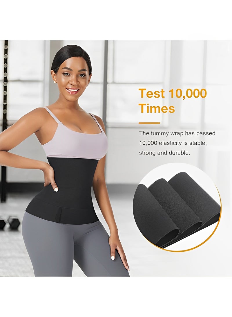 REOCLE Women's Waist Trainer 13ft Bandage Wrap Belt Long Torso Tummy Wraps Belly Body Shaper Waist Trimmer Belt Stomach Waist Wraps - Image 5