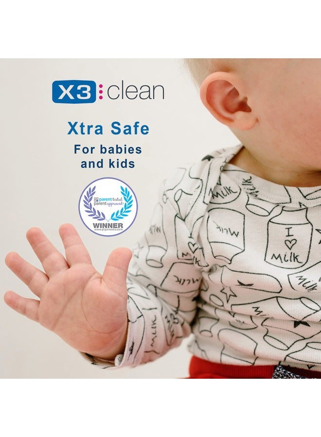 X3 Clean Hand Sanitizer Spray, Alcohol Free, Fragrance Free, Kills 99.9% of Bacteria, Travel Size 2 oz (Pack of 4) - Image 4