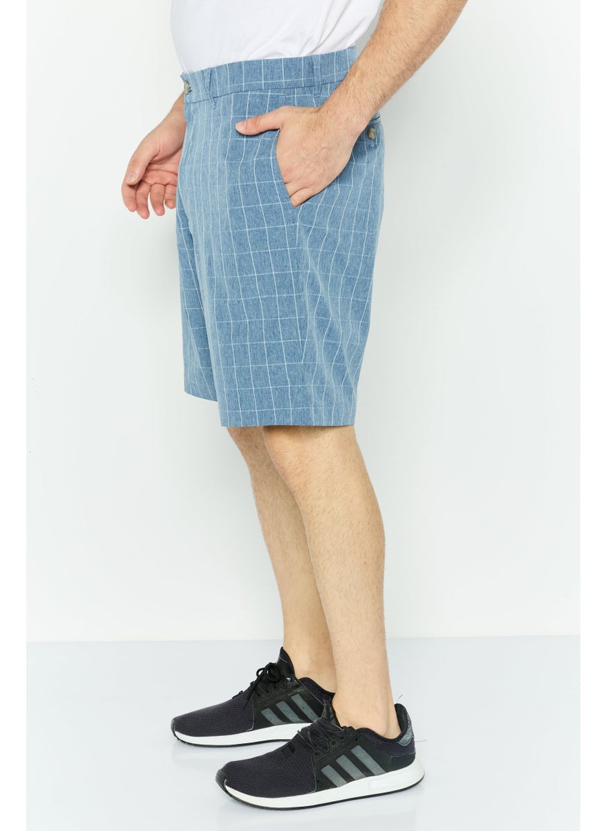 Tailorbyrd Men Sportswear Fit Golf Short, Slate Blue  - Image 2