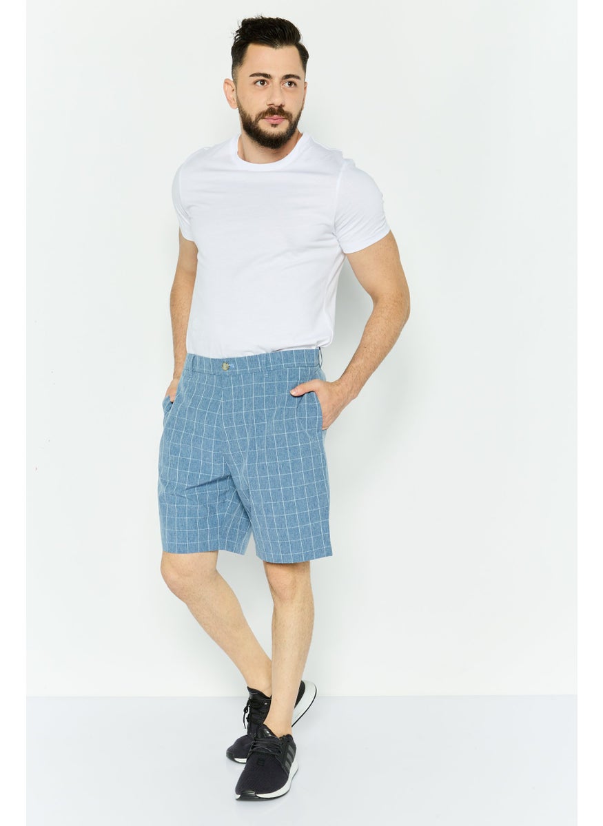 Tailorbyrd Men Sportswear Fit Golf Short, Slate Blue  - Image 4