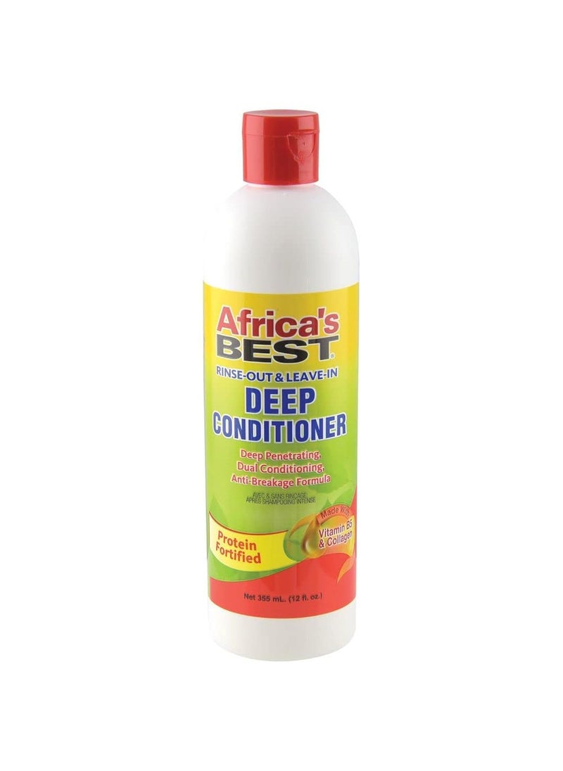 Africa's BEST Africas Best Rinse Out and Leave in Deep Conditioner 12 Ounce CH110612 
