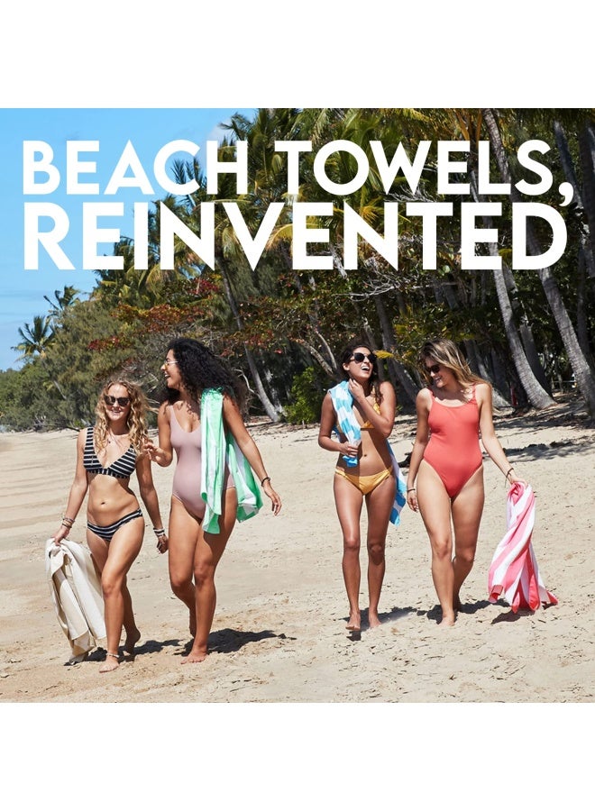 Dock & Bay منشفة شاطئ دوك آند باي - سريعة الجفاف وخالية من الرمال - مدمجة وخفيفة الوزن - 100% معاد تدويرها - تحتوي على حقيبة واحدة - كابانا لايت - ماليبو بينك - كبيرة جدًا 200 × 90 سم 78 × 35 - Image 5