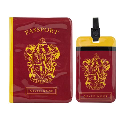 Cinereplicas Harry Potter - Set of Tag & Passport Cover Gryffindor - Official License - Image 1