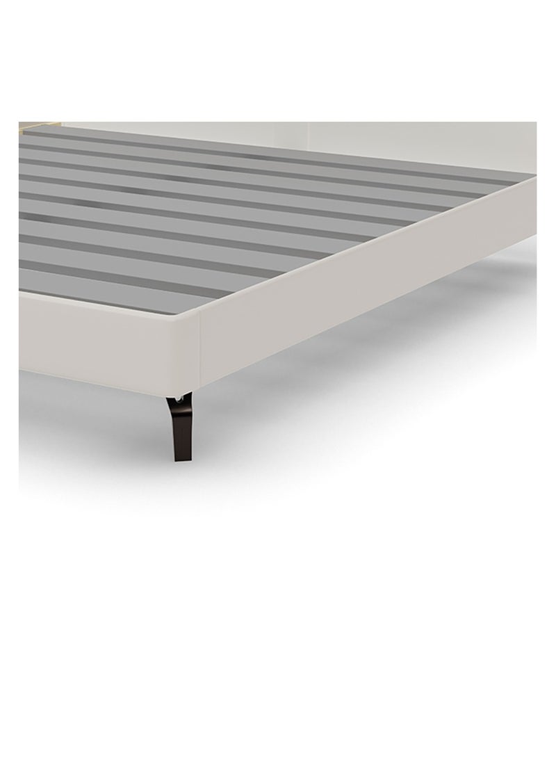 ROYALOAK Royaloak Seattle Queen Bed | HDF With High Gloss Finish | Leatherette Upholstery Headboard | Comfort Back Support | Durable And Long Lasting | Wood Queen Bed | Wooden Bed Queen Size | Wooden Bed  - Image 5