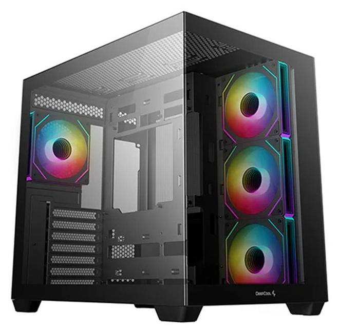 CG530 4F ATX Mid Tower Chassis – Tempered Glass, Dual USB 3.0, USB Type-C, 7 Expansion Slots, 3x120mm ARGB Fans (PWM), Magnetic Dust Filters, 45mm Cable Management, ATX/Micro-ATX/ITX Support, 410mm GPU, 160mm CPU Cooler, Radiator Support (Top: 120-360mm, Side: 120-280mm, Bottom: 120-360mm), 2.5”/3.5” Drive Bays | R-CG530-BKADA4-G-1