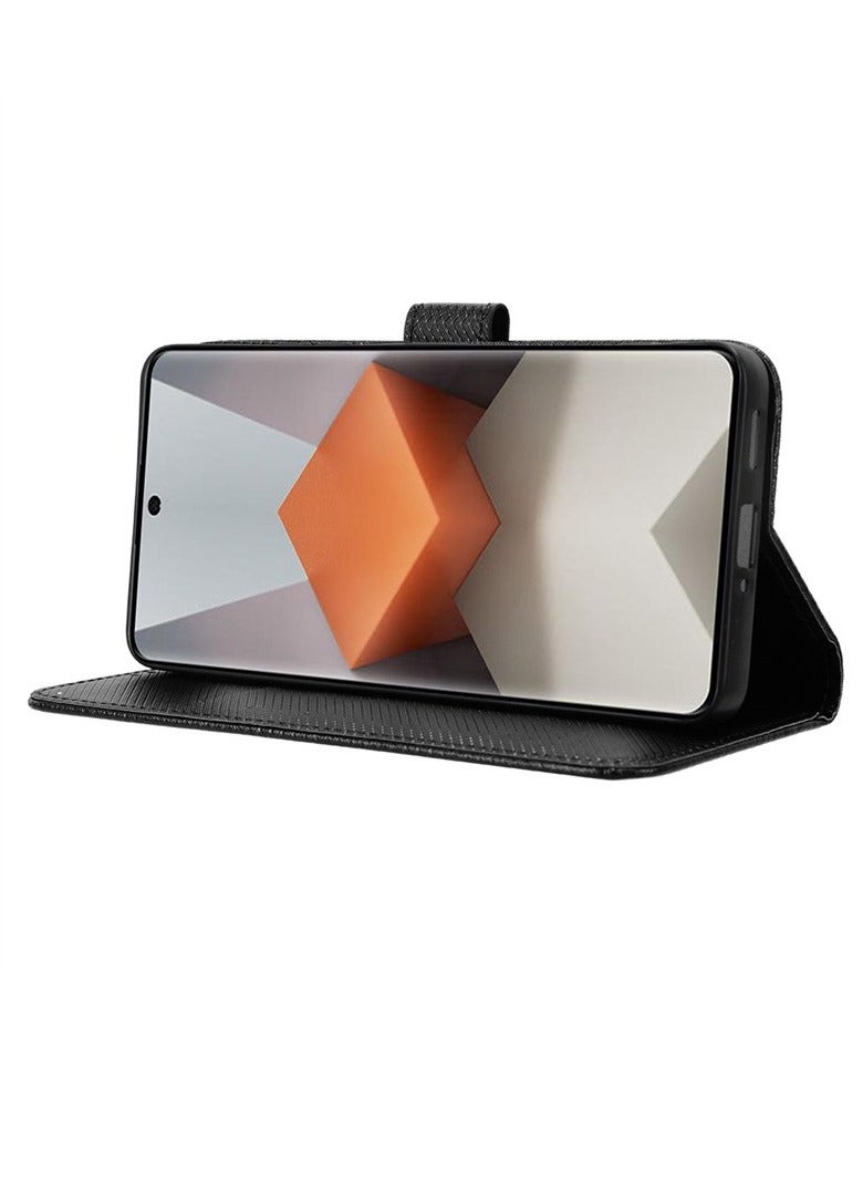 Case for Redmi Note 13/13 Pro/13 Pro Plus, Magnetic Flip Leather Premium Wallet Phone Case, With Card Slot and Folding Stand, Case Cover for Redmi Note 13/13 Pro/13 Pro Plus - Image 5