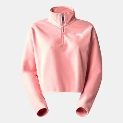 THE NORTH FACE Women’s 100 Glacier Cropped 1/4 Zip Fleece Sweatshirt