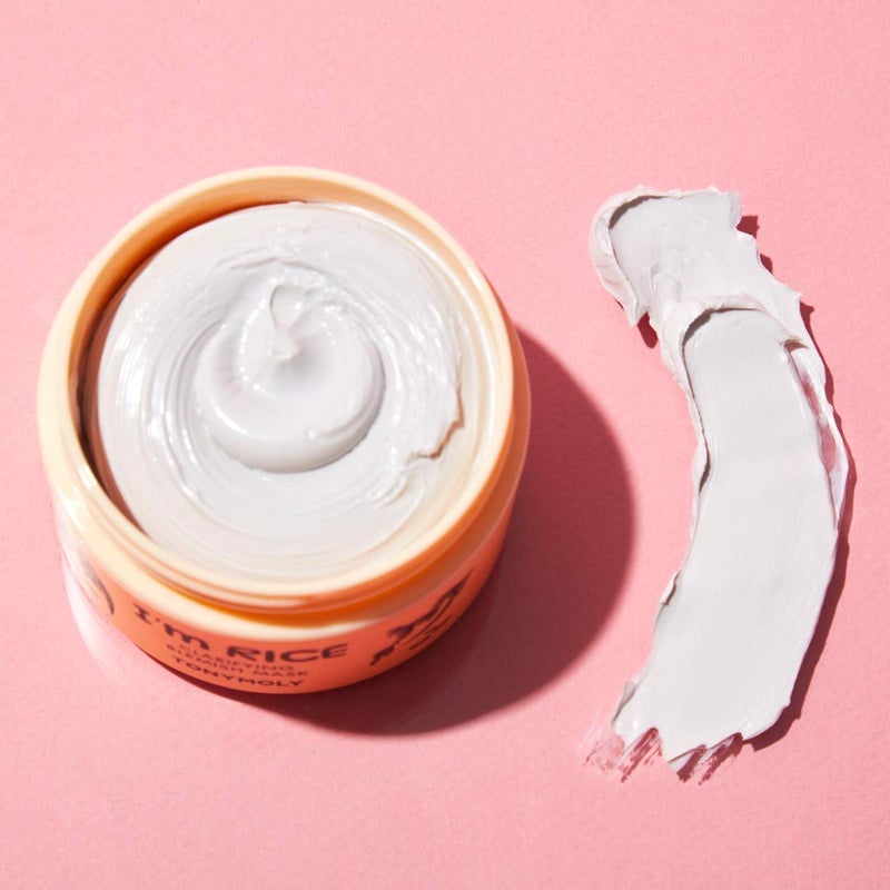 TONYMOLY I'm Rice Clarifying Blemish Clay Mask, Facial Mask Detoxifiies, Reduces Redness & Soothes Irritated Skin, Kaolin Clay & Fermented Rice, 100ml - Image 3