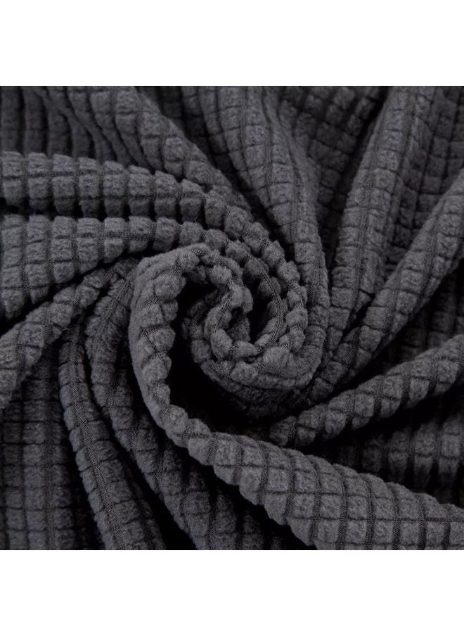 استمتع بحياتي غطاء كنب مطاطي  لمقعدين رمادي داكن 145x185سم  - Image 3