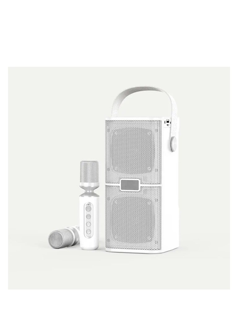 SU.YOSD YS218 Portable Wireless Bluetooth Karaoke Speaker Stereo Bass Dual Microphone - Image 1
