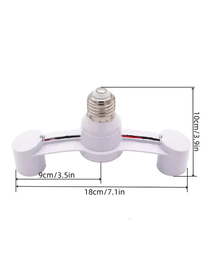 1PC 4 In 1 E27 Socket Splitter Adapter LED Bulb Holder Base Light Converter - Image 2
