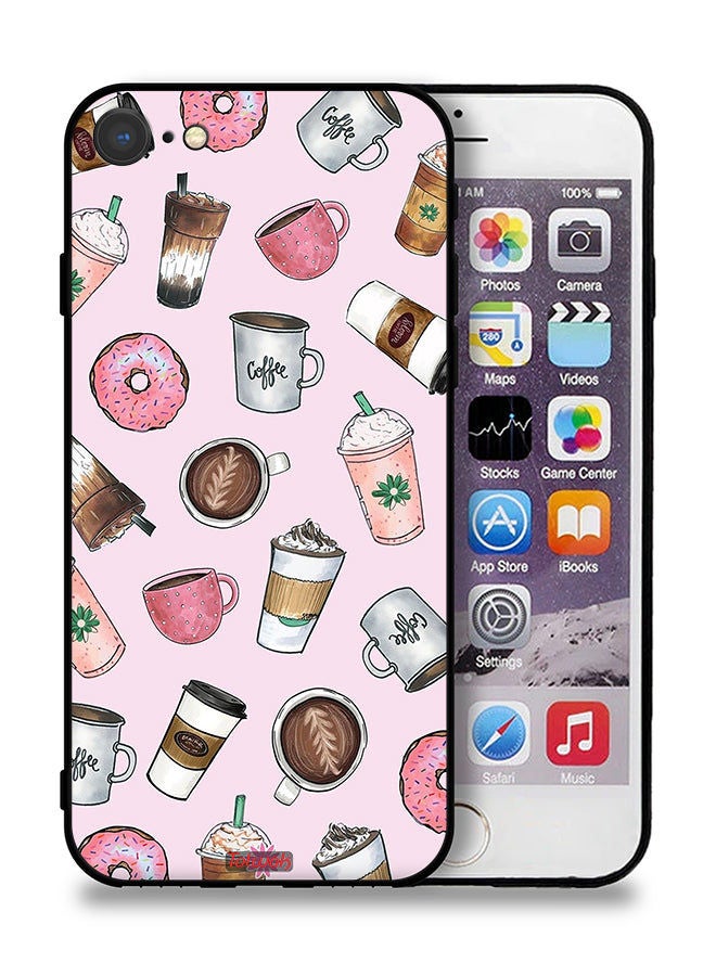 Tolwak Apple iPhone SE (2022) Protective Case Coffee Lover Art - Image 1