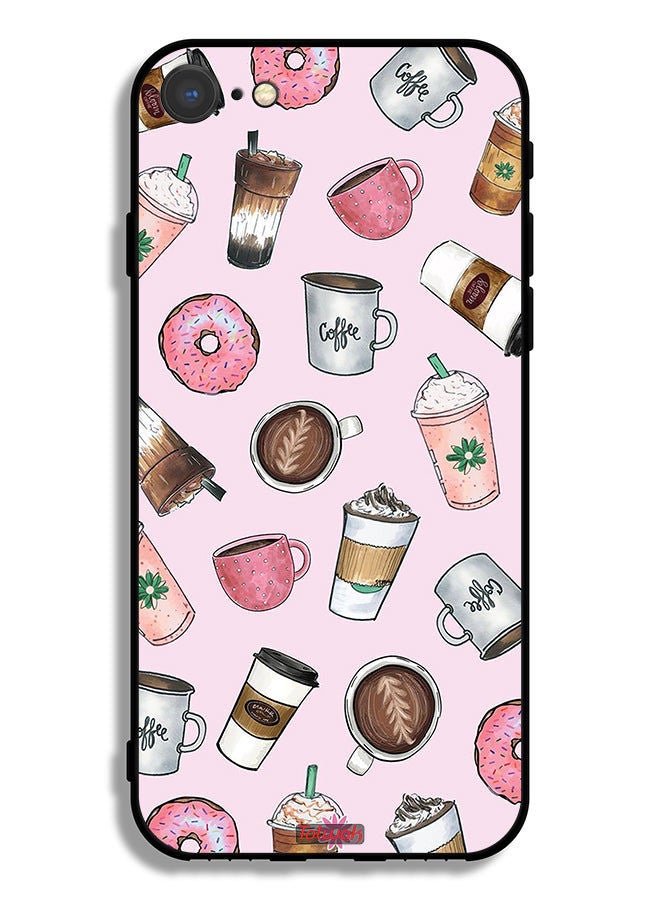 Tolwak Apple iPhone SE (2022) Protective Case Coffee Lover Art - Image 2