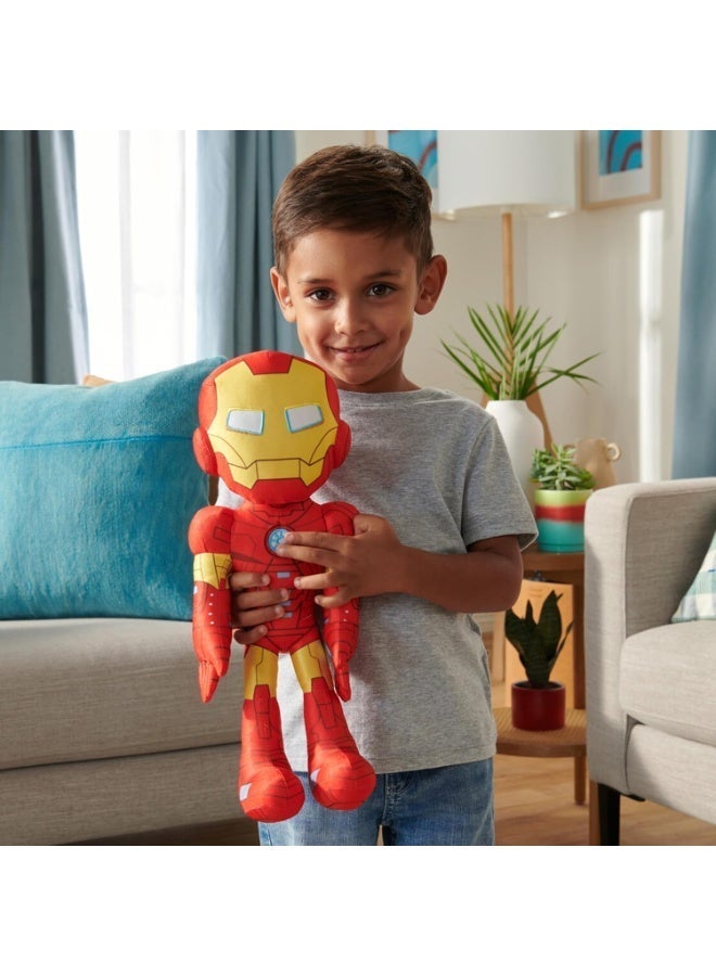 Spidey and His Amazing Friends – My Friend Iron Man Talking Plush – 16" Tall – 15+ Sound Effects – Press Chest to Activate - Image 4