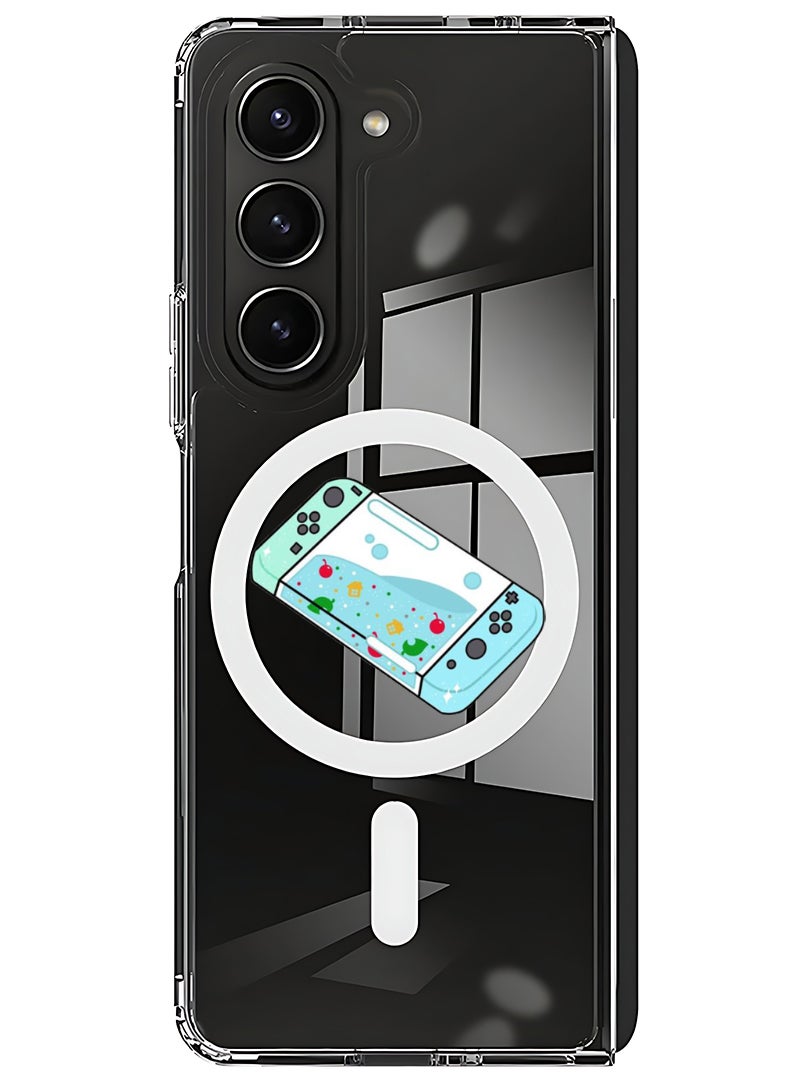 Theodor Magnetic Case for Samsung Galaxy Z Fold 5 Compatible with MagSafe Wireless Charging, Shockproof Phone Bumper Cover Console - Image 1