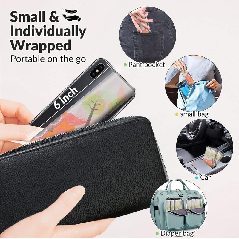 Gimars 20 Packs XL Large Full Cover Disposable Travel Toilet Potty Seat Covers - Individually Wrapped Portable Potty Shields for Adult, The Pregnant, Kids and Toddler Potty Training - Image 3