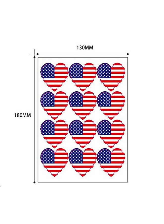 أي كامو ملصقات iKammo الأمريكية ليوم الاستقلال، 12 ورقة، مقاس 1.5 بوصة، ملصقات علم الولايات المتحدة الأمريكية، ملصقات DIY لحفلات الأطفال، هدايا المهرجانات، المكافآت، الحرف الفنية. (يوم الاستقلال) - Image 2