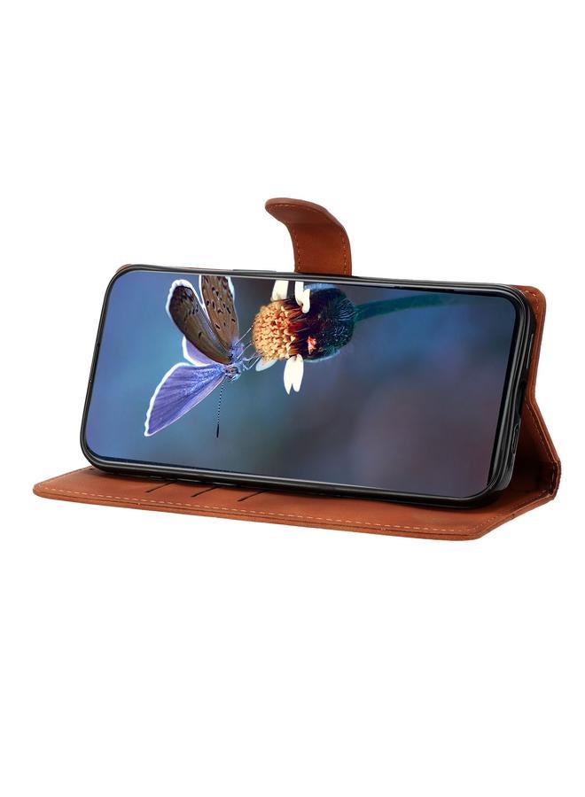 اس-توب جراب لهاتف Samsung Galaxy A55 5G، جراب هاتف من الجلد المنقوش بنقشة زهور الكرز والفراشة من مادة البولي يوريثان - Image 5