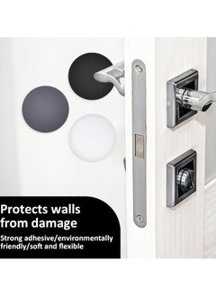 KIIUMI 6-Piece Door Stoppers Wall Protector, Silicone Door Knob Guard Wall Shield, Self Adhesive Silicone Bumper Pad for Wall for Preventing Damage to Cabinet, Handle, Bed  - Image 3