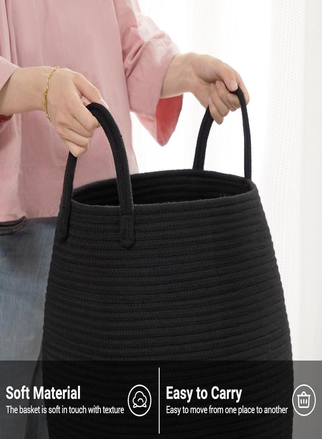HOME FIESTA THE FIRST HOME DECOR Laundry Basket, Cotton Rope storage basket, Woven Decorative Storage with Handles, for cloths, blankets, pillow, dirty cloth, you can use it however you want - (CODE GR43) - Image 3