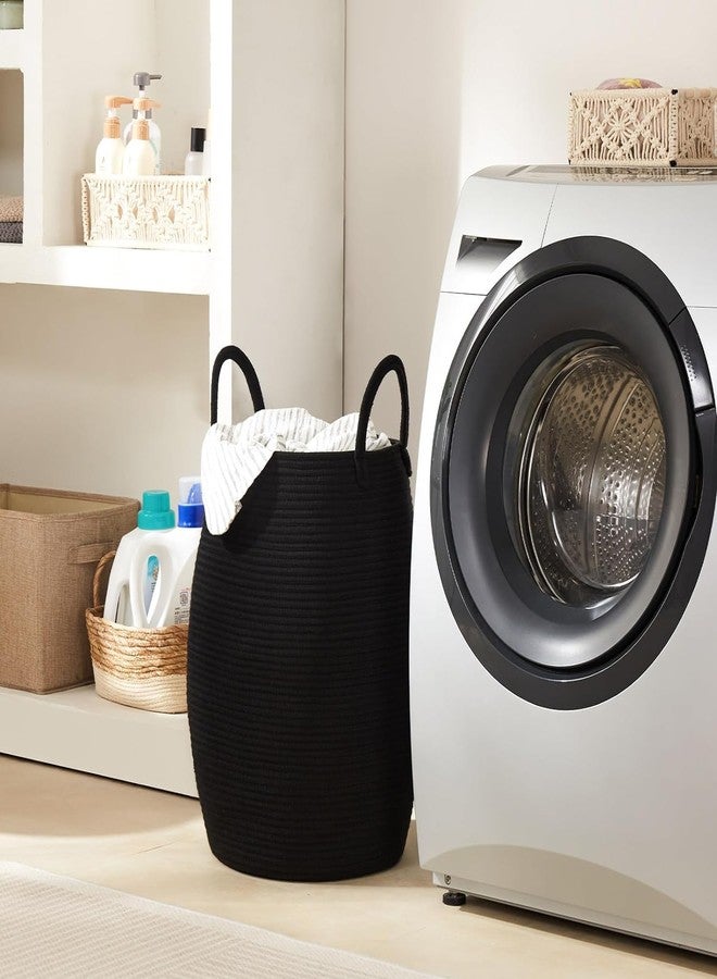 HOME FIESTA THE FIRST HOME DECOR Laundry Basket, Cotton Rope storage basket, Woven Decorative Storage with Handles, for cloths, blankets, pillow, dirty cloth, you can use it however you want - (CODE GR43) - Image 5
