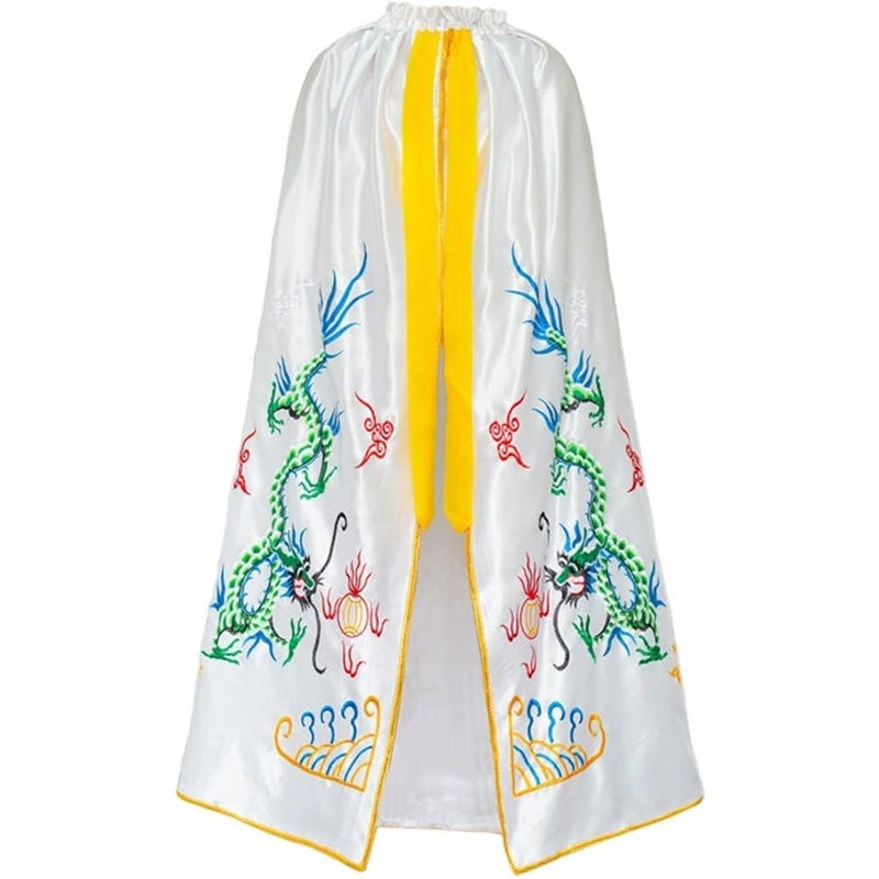 Vobumix Chinese Dragon Embroidered Cape Cloak for Women, Polyester Costume for Halloween and Cosplay, 150 cm - Image 1