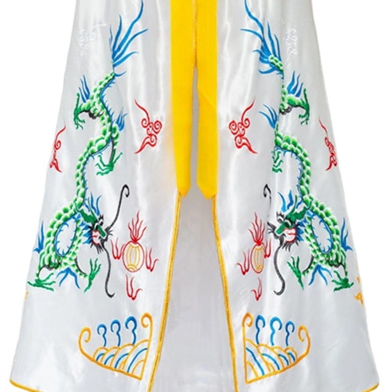 Vobumix Chinese Dragon Embroidered Cape Cloak for Women, Polyester Costume for Halloween and Cosplay, 150 cm - Image 4