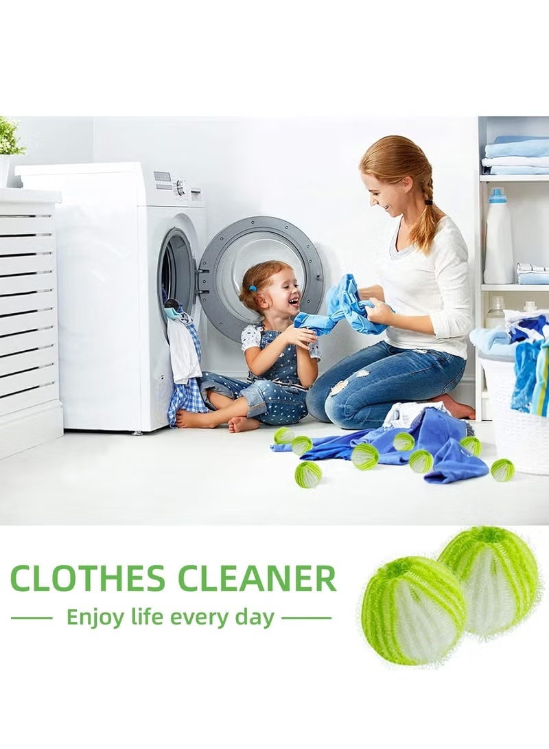 عبوة من 20 غسالة مزيل شعر الأليفة كرات الوبر للغسالة غسالة ماسك الشعر القابلة لإعادة الاستخدام غسالة لإزالة شعر الأليفة الوبر الأخضر - Image 3