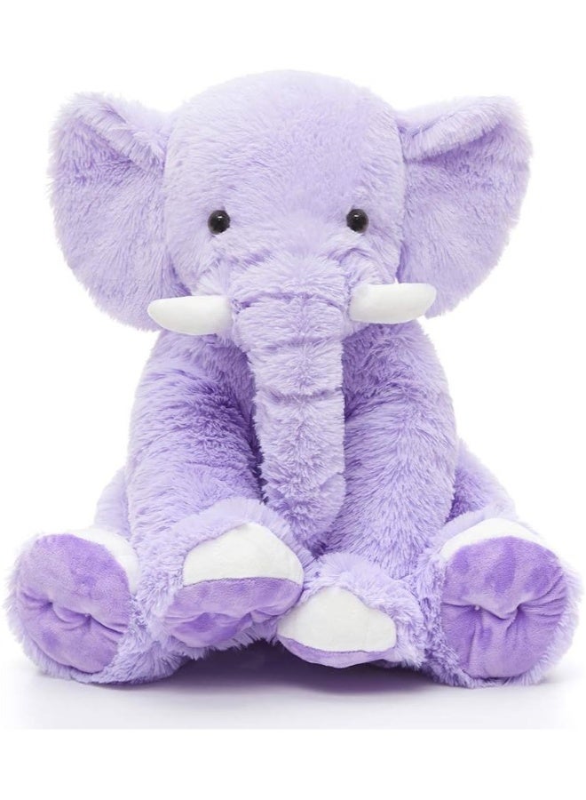 Elephant Plush Pillow, 45cm Stuffed Elephant Body Pillow, Realistic Cute Co-sleeping Elephant Toy, Soft Elephant Backrest Pillow,  for Home Decor  - Image 1