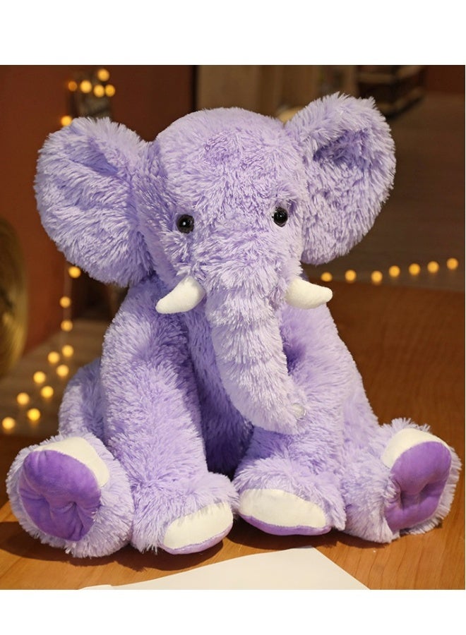 Elephant Plush Pillow, 45cm Stuffed Elephant Body Pillow, Realistic Cute Co-sleeping Elephant Toy, Soft Elephant Backrest Pillow,  for Home Decor  - Image 2