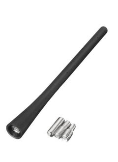 Captaintech Universal Car Aerial Antenna 17.5cm FM/DAB Car Radio Aerial Replacement Short Rod Vehicle Rubber Car Roof Mount Antenna Mast for Truck SUV, Screws in M4 M5 M6  - Image 1