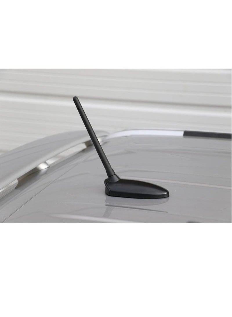 Captaintech Universal Car Aerial Antenna 17.5cm FM/DAB Car Radio Aerial Replacement Short Rod Vehicle Rubber Car Roof Mount Antenna Mast for Truck SUV, Screws in M4 M5 M6  - Image 2