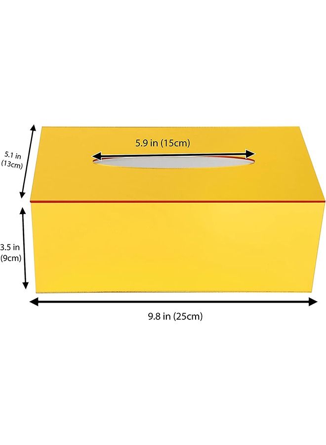 LAMSIT IBDAA - Acrylic Tissue Box Holder Case Storage Case Mirror Box Napkin Holder Organizer Rectangle 25x13x9 cm Gold Mirror - Image 3