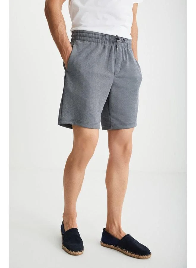Grimelange Ramadanp014 Men's Gray Shorts & Bermuda