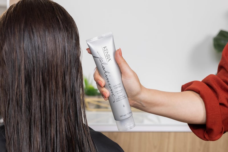 Kenra Professional Platinum Air Dry CrÃ¨me 6 | Time-Saving Air Styler | Enhances Natural Body | Tames Frizz With Delicate Hold | Natural, Product Free Finish | All Hair Types | 5 fl. Oz - Image 5