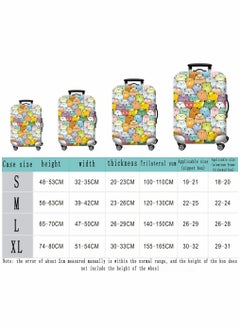 HomarKet Travel Luggage Cover Spandex Suitcase Protector Washable Baggage Covers  - Image 3