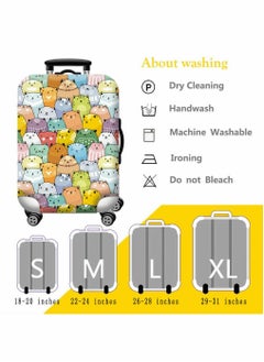 HomarKet Travel Luggage Cover Spandex Suitcase Protector Washable Baggage Covers  - Image 5