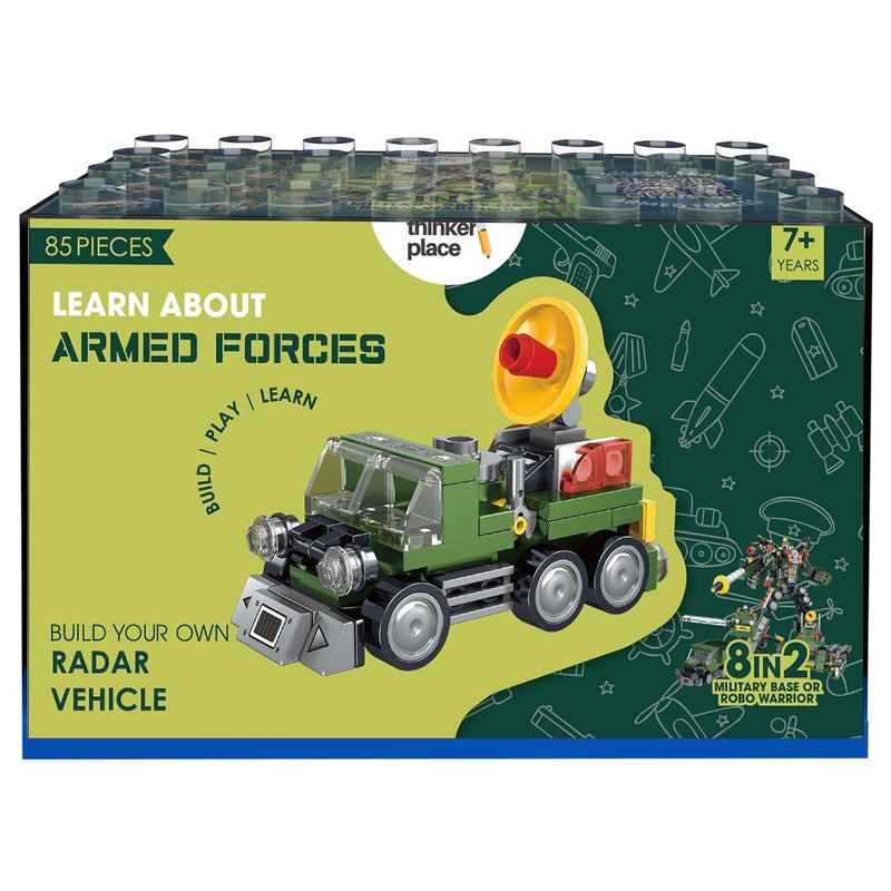 ThinkerPlace 8 in 2 Armored Corps - Reconnaissance Radar Vehicle Educational Toy - Image 2