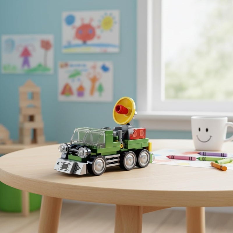 ThinkerPlace 8 in 2 Armored Corps - Reconnaissance Radar Vehicle Educational Toy - Image 3