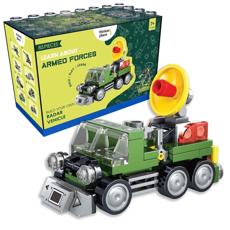 ThinkerPlace 8 in 2 Armored Corps - Reconnaissance Radar Vehicle Educational Toy - Image 1