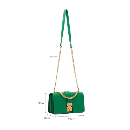 Miraggio Scarlet Solid Crossbody Bag with Convertable Sling/Shoulder Chain for Women - Image 3