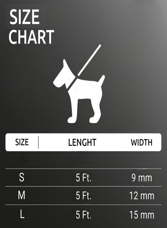 Plushmate x Indian Hound 12mm Heavy Duty Nylon Rope Dog Cord Leash with Strong Hook for Walking, Running, Training of Small Medium Large Dogs (5ft Long, M, Beige) - Image 5
