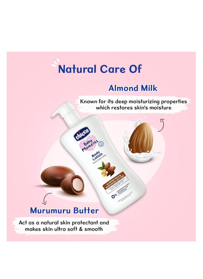 Chicco Chicco Baby Moments Body Lotion for Babies,200 Milliliters|Almond Milk & Murumuru Butter|Quick Absorb Formula with Natural Ingredients|Dermatologically Tested|Parabens & Phenoxyethanol Free-1 Count  - Image 5