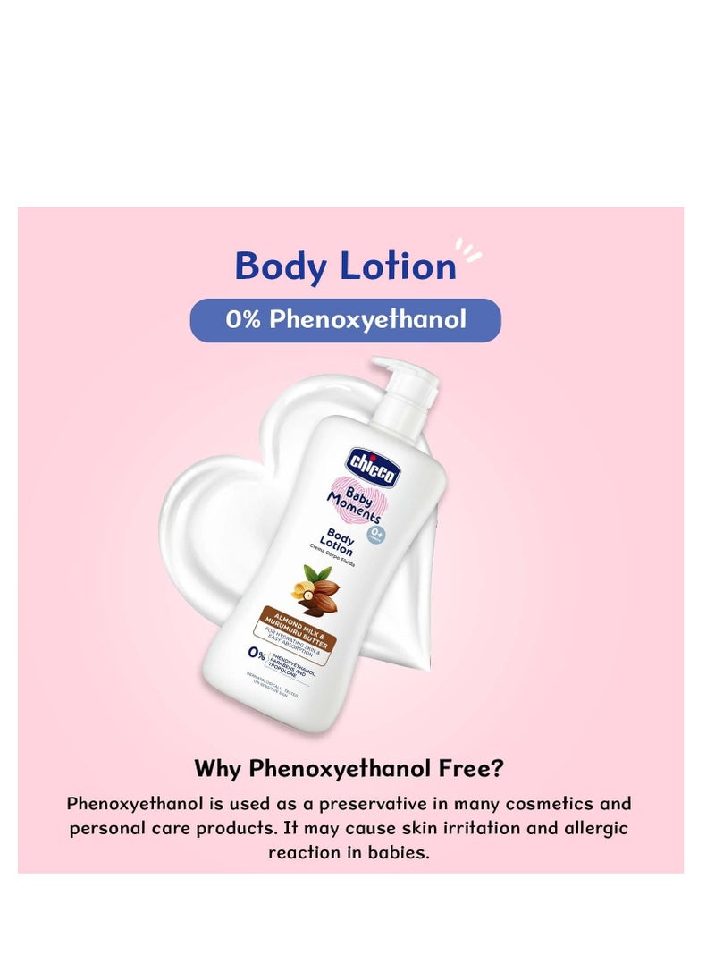 Chicco Chicco Baby Moments Body Lotion for Babies,200 Milliliters|Almond Milk & Murumuru Butter|Quick Absorb Formula with Natural Ingredients|Dermatologically Tested|Parabens & Phenoxyethanol Free-1 Count  - Image 4